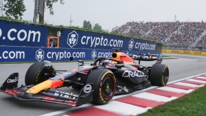 Max Verstappen fastest as Carlos Sainz crashes out of rain-hit Canadian practice