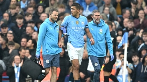 Man City suffer Rodri blow as midfielder limps out of Arsenal clash