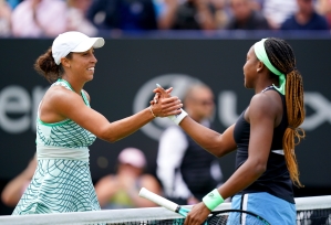 Madison Keys overcomes injury scare to beat Coco Gauff at Eastbourne