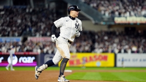 Volpe hits grand slam as Yankees avoid World Series sweep