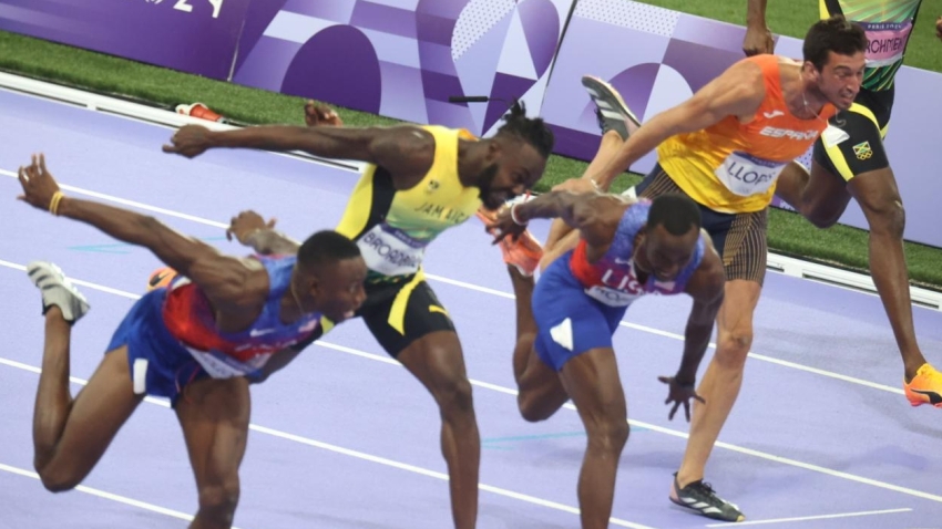 Jamaica's Broadbell runs season’s best for bronze in Men’s 110m hurdles in Paris; USA’s Holloway claims first Olympic title