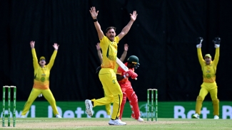 Australian quicks tear through Zimbabwe for 96 runs, setting up eight-wicket victory in second ODI