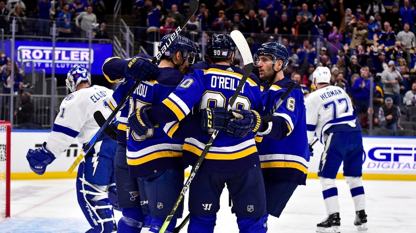 Composure the key as Blues rally for three-goal comeback win over Lightning