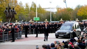 Fans turn out to say farewell to Sir Bobby Charlton at his funeral