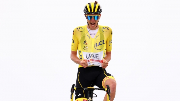 Tour de France: Pogacar storms to stage win on Col du Portet