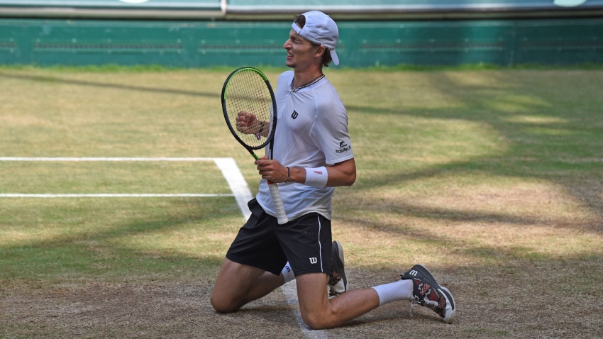 Humbert downs Rublev to clinch Halle Open title