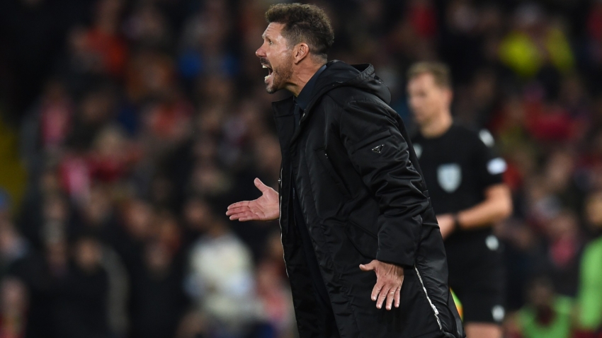 Simeone criticises officials after 10-man Atletico lose at Liverpool