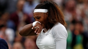 Wimbledon: Tearful Serena Williams forced out through injury