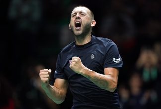 Dan Evans pulls out of Davis Cup quarter-final against Serbia due to calf injury