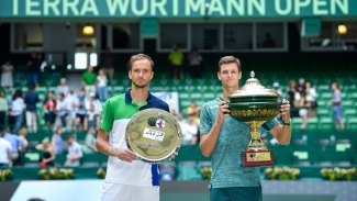 Hurkacz ecstatic after claiming scalp of world number one Medvedev in Halle