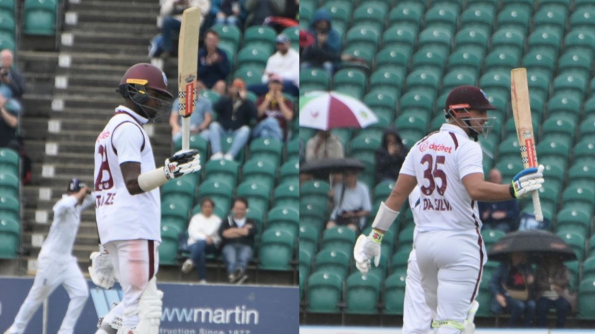 Athanaze, Da Silva hit second innings fifties as West Indies tour match against County Select XI ends in a draw