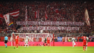 Bayern fans protest impact of Queen&#039;s death on football