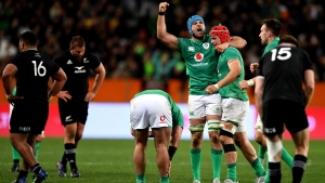 Ireland down 14-man All Blacks to claim historic win in New Zealand