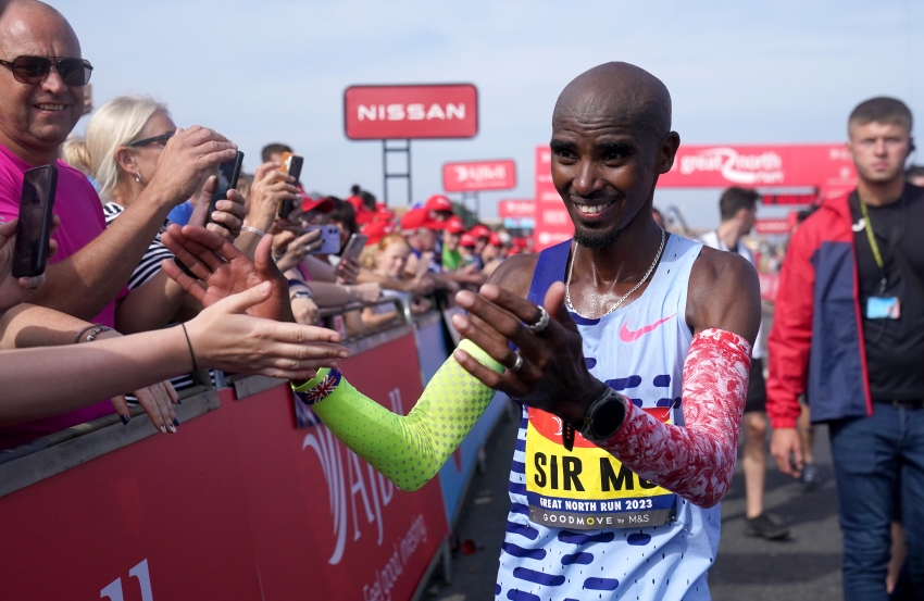 Sir Mo Farah brings ‘amazing journey’ to an end at Great North Run