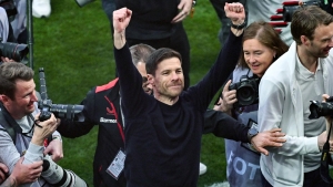 Xabi Alonso’s Leverkusen secure first Bundesliga title with five games to spare