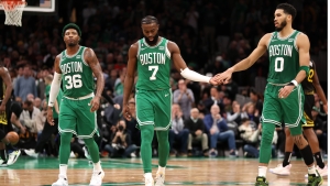 Jaylen Brown likens intensity in Celtics overtime win over Warriors to a playoff game