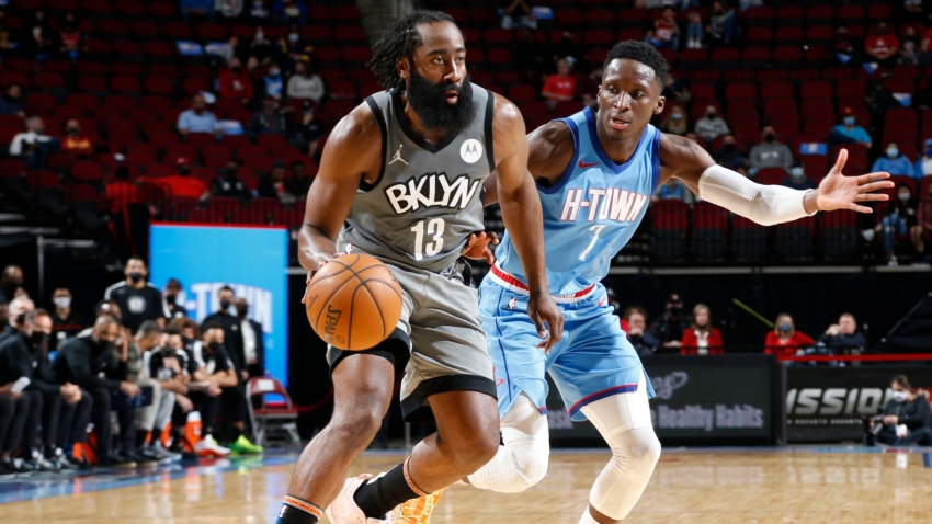 Harden puts up triple-double in 'New Jersey' Nets debut