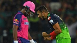 Harshal completes the job for RCB after Maxwell and Du Plessis rattle Royals