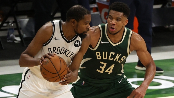 Giannis Braced For Durant Battle In Bucks Nets Opener Nobody In This World Can Slow Down Kd