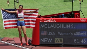 Tokyo Olympics: McLaughlin smashes own world record to win women&#039;s 400m hurdles