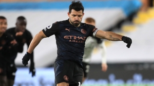 Aguero starts against Leicester after confirming Man City exit