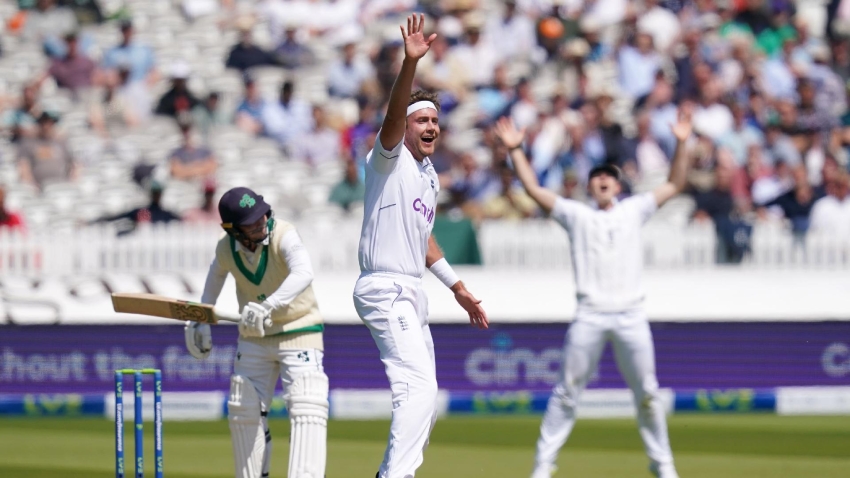 Stuart Broad claims four as England take charge against Ireland at Lord’s