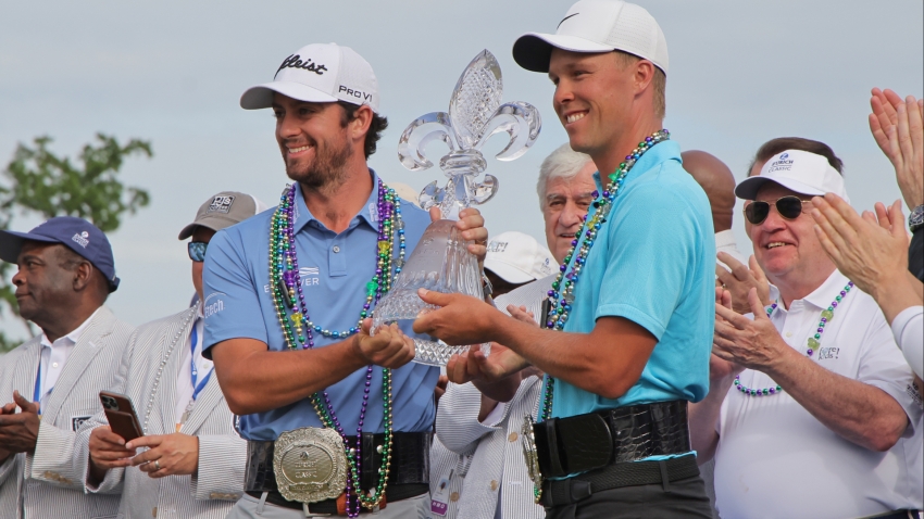 Team of Hardy and Riley set scoring record in Zurich Classic of New Orleans triumph