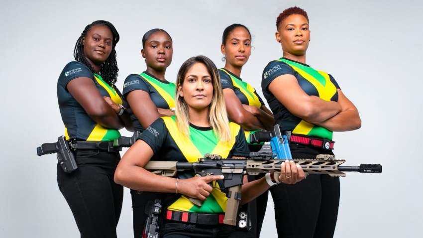 Jamaica's history-making all-woman shooting team loads up with multi-million-dollar Spectrum Systems sponsorship deal