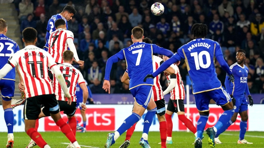 James Justin’s first-half header earns Leicester victory over Sunderland