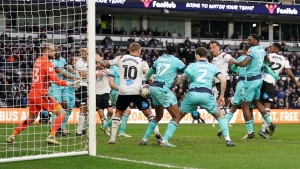 Kane Wilson’s late goal earns Derby crucial victory over promotion rivals Bolton