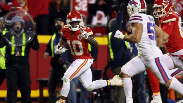 Tyreek Hill Kansas City Chiefs v Buffalo Bills AFC Championship 2021 Images