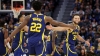 Wiggins and Curry star as Warriors shoot down Rockets, Gobert ejected for tripping