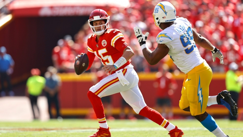 Chiefs losing at half 14-3, turnovers causing frustration for