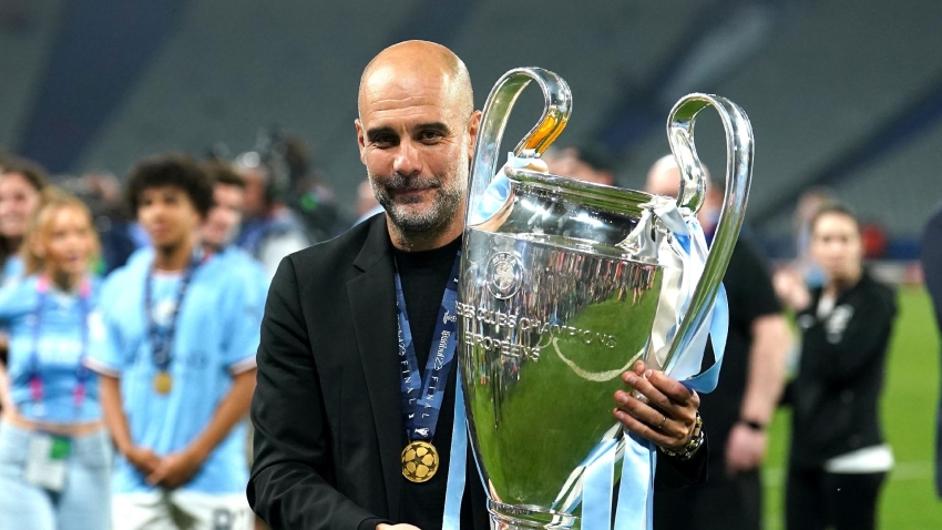 Pep Guardiola emotional as Manchester City win Champions League to seal treble