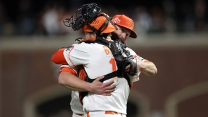Cobb flirts with no-hitter as Giants get key win over Reds