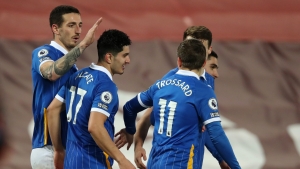 Liverpool 0-1 Brighton and Hove Albion: Alzate rocks toothless champions