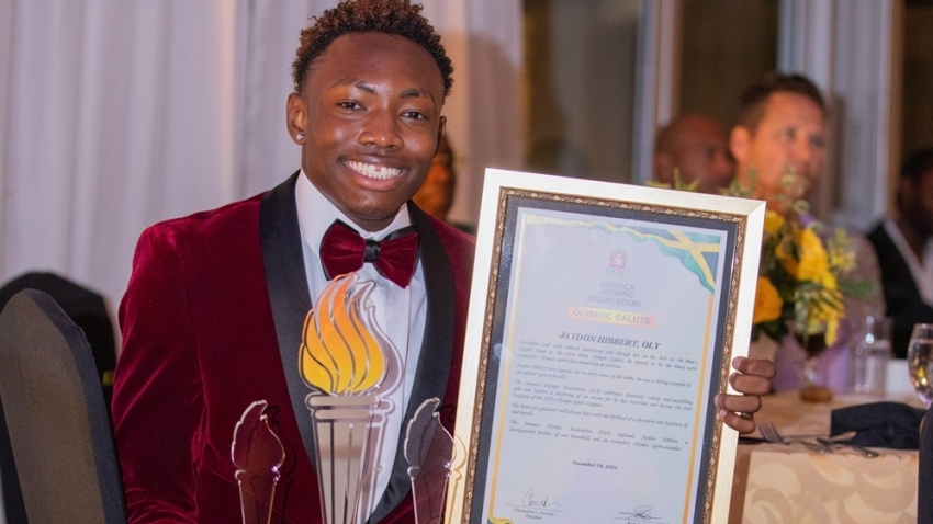 Jaydon Hibbert honoured and 'humbled' with inaugural JOA Olympic Spirit Award