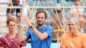 Medvedev overcomes &#039;shaky hands&#039; for biggest title amid remarkable 2023 run