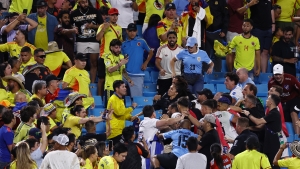 Uruguay players clash with fans after Copa America defeat to Colombia