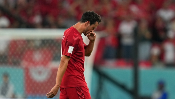 Denmark midfielder Delaney ruled out for remainder of World Cup