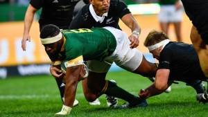 South Africa 18-12 New Zealand: Springboks close in on Rugby Championship glory