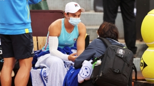 Barty retires from Rome quarter-final against Gauff with French Open in sight