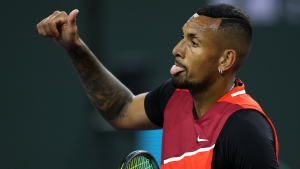 &#039;Pretty good&#039; Kyrgios wins in Indian Wells first round over Baez, Fognini makes Italian history