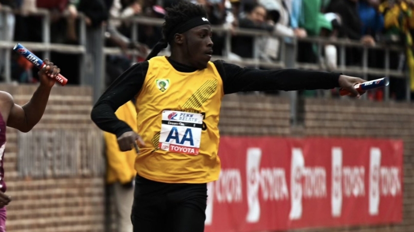 Excelsior leads Jamaican 1-2-3 in Championship of America High School Boys 4x100m at Penn Relays