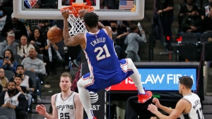 Harris on 76ers team-mate Embiid: &#039;What he&#039;s doing is special&#039;