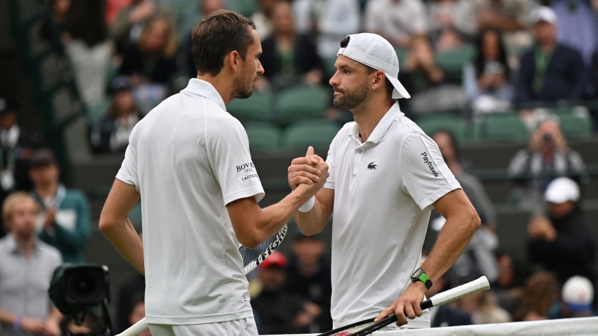 Wimbledon: Medvedev to face Sinner in last eight after Dimitrov retires