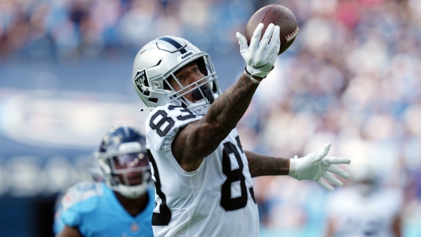 Raiders WR Hunter Renfrow hasn't dropped a pass since Week 5