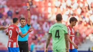 Atletico Madrid 0-0 Athletic Bilbao: Joao Felix sent off as toothless champions frustrated at home again