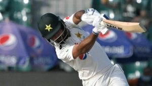 Shafique and Azhar get Pakistan reply off to solid start after Cummins strikes
