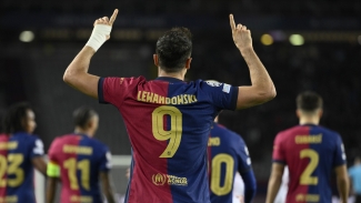 Barcelona 3-0 Brest: Lewandowski scores twice to surpass 100 Champions League goals